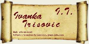 Ivanka Trišović vizit kartica